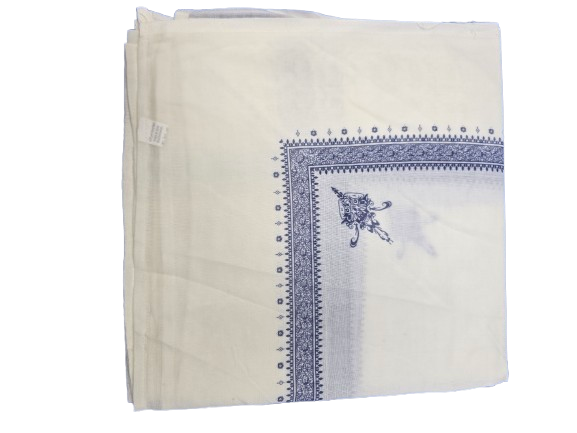 Ivory Retro Shemagh Yemeni Style  | 138 cm × 138 cm | 54 Inch x  54 Inch