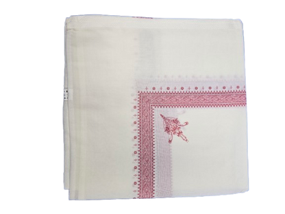 Ivory Retro Shemagh Yemeni Style  | 138 cm × 138 cm | 54 Inch x  54 Inch
