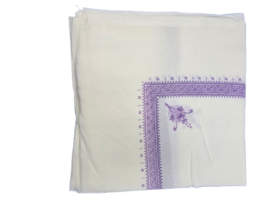 Ivory Retro Shemagh Yemeni Style  | 138 cm × 138 cm | 54 Inch x  54 Inch