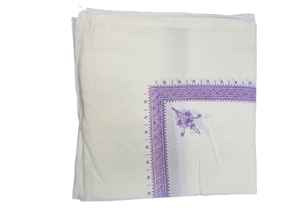 Ivory Retro Shemagh Yemeni Style  | 138 cm × 138 cm | 54 Inch x  54 Inch