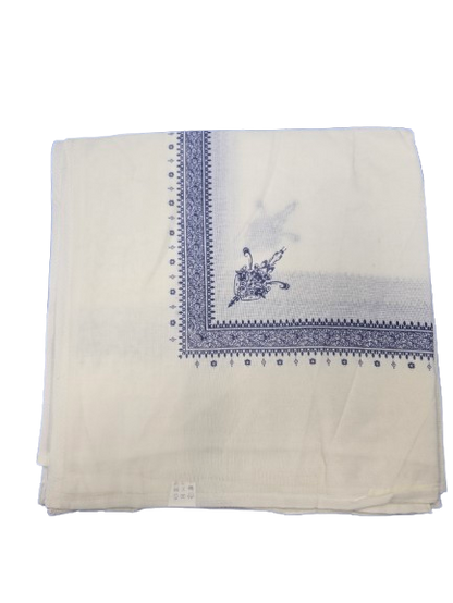 Ivory Retro Shemagh Yemeni Style  | 138 cm × 138 cm | 54 Inch x  54 Inch