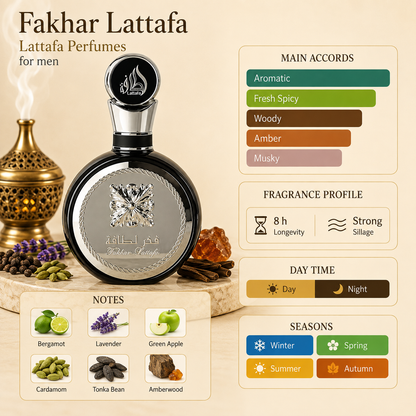 Lattafa Fakhar Black Eau de Parfum 100ml