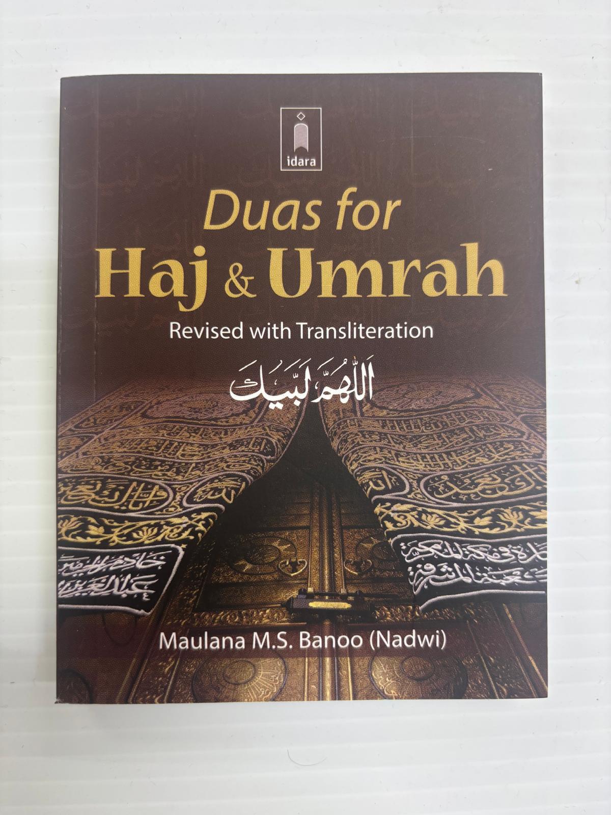 Duas for Haj & Umrah – English with Arabic Transliteration (Pocket Size, Idara)