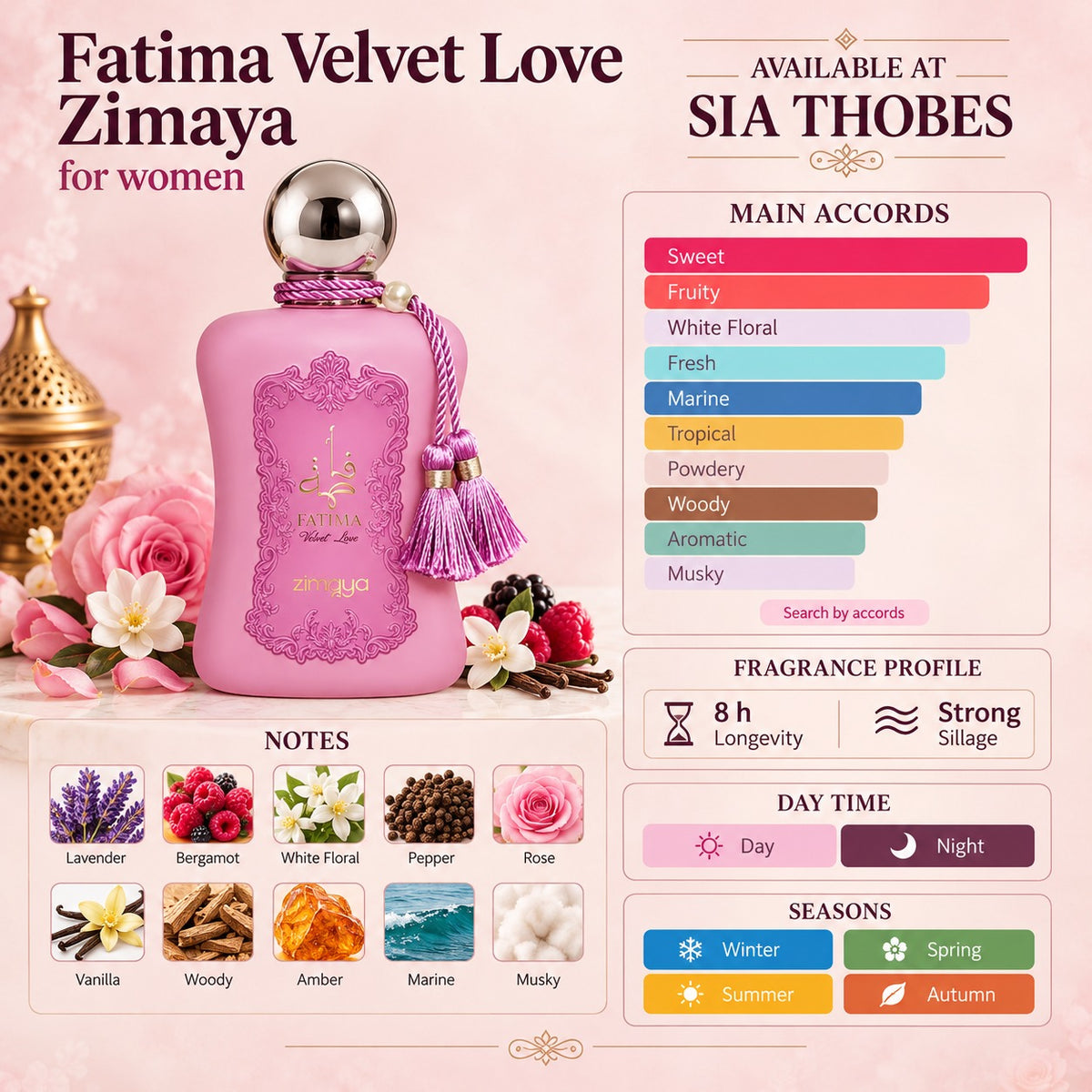 Zimaya Fatima Velvet Love for Women 100ml
