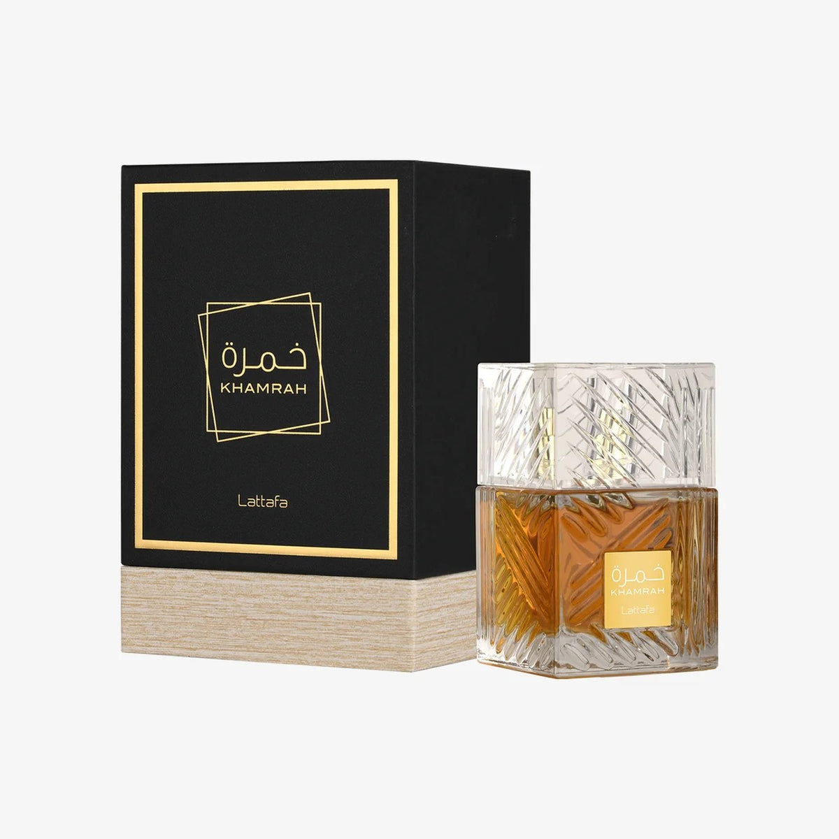 Original Lattafa Khamrah perfume bottle and box