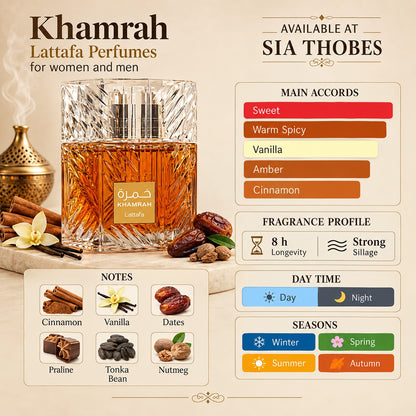 Lattafa Khamrah Eau de Parfum 100ml