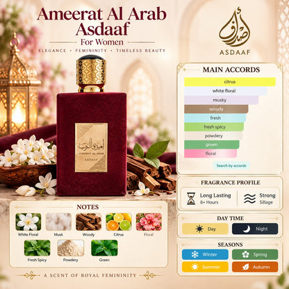 Asdaaf Ameerat Al Arab Fragrance for Women 100ml