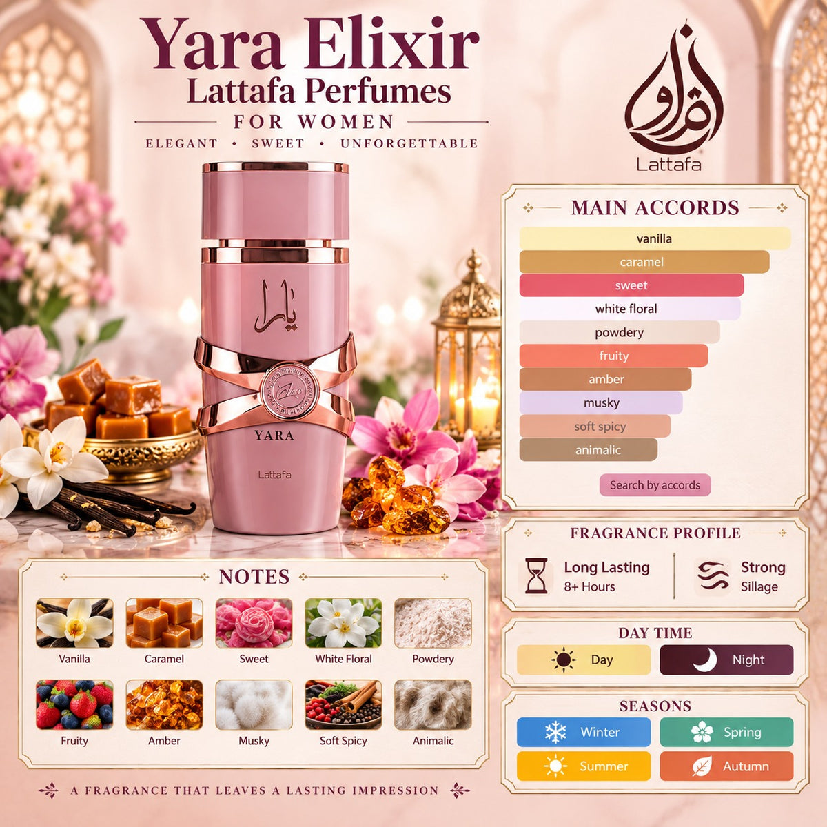 Lattafa Yara Elixir Fragrance for Women 100ml