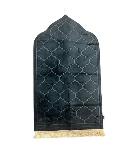 Luxury Arch Shape Padded Prayer Rug | 1 cm Thick with Anti-Slip Backing