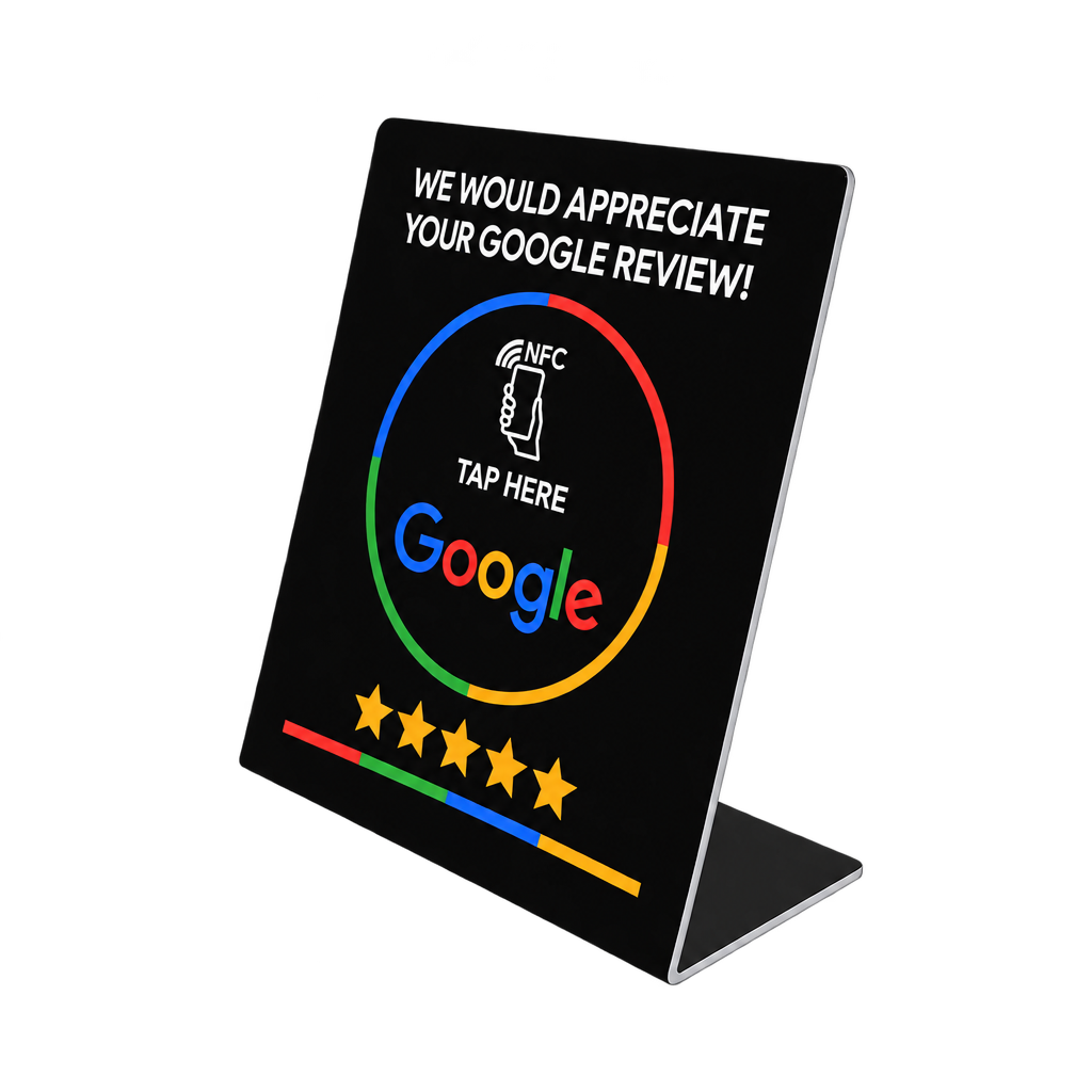 Google Review NFC Stand – English & Spanish