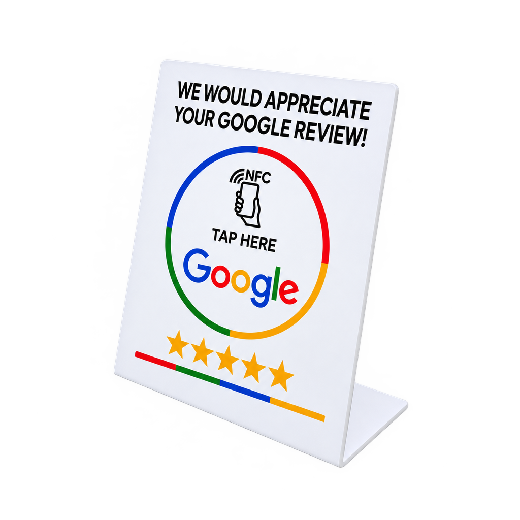 Google Review NFC Stand – English & Spanish