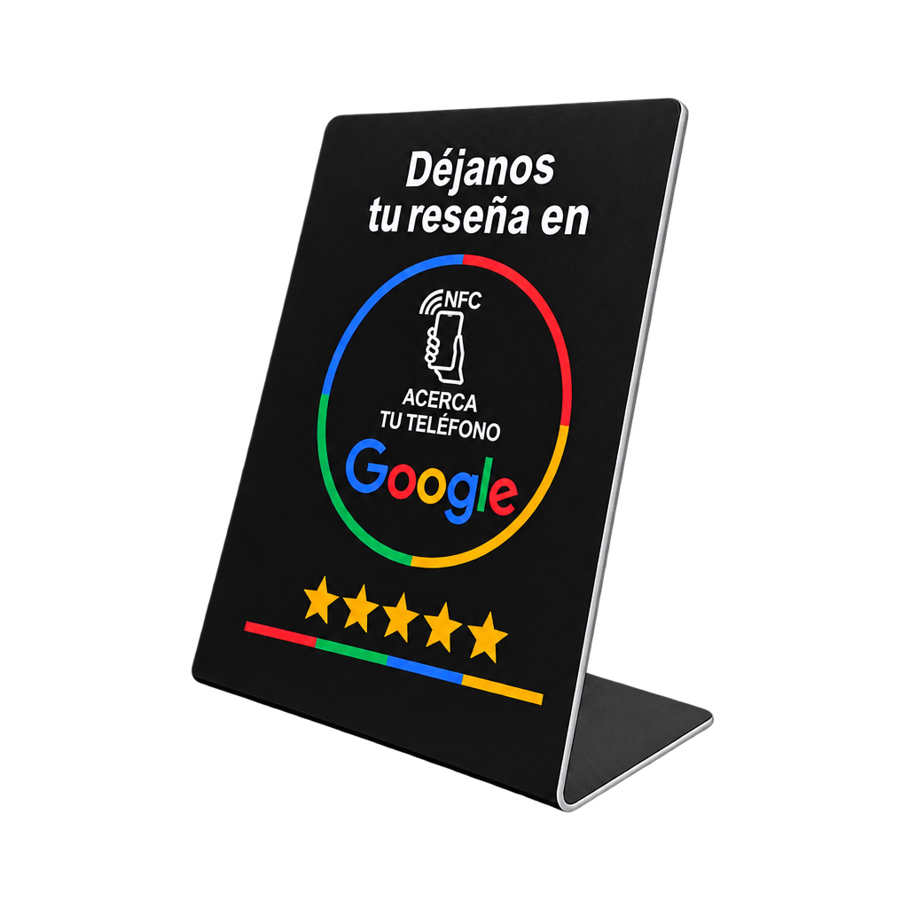 Google Review NFC Stand – English & Spanish