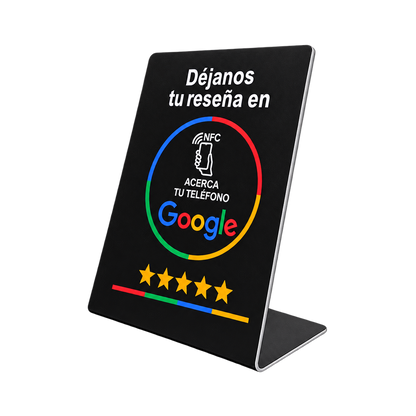 Google Review NFC Stand – English & Spanish