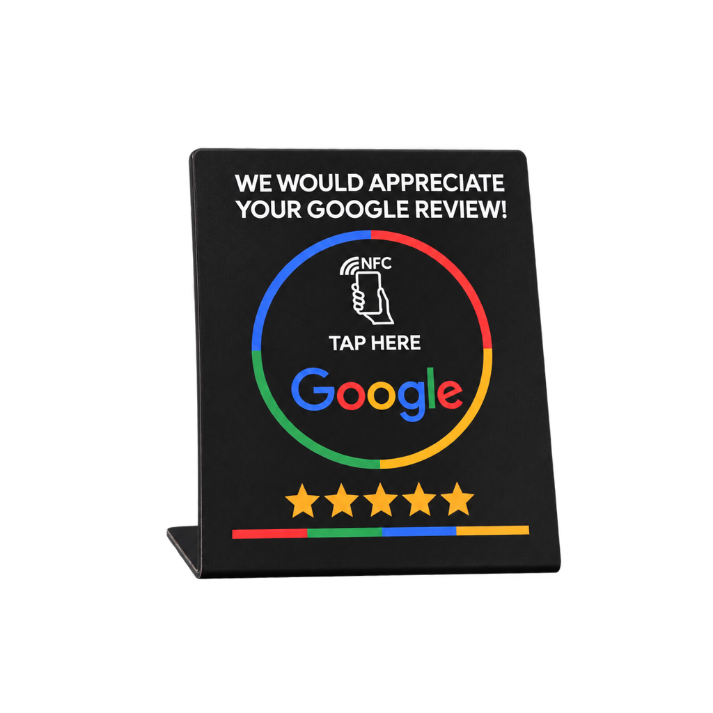 Google Review NFC Stand – English & Spanish