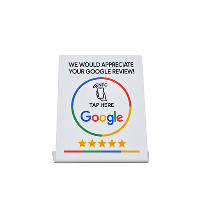 Google Review NFC Stand – English & Spanish