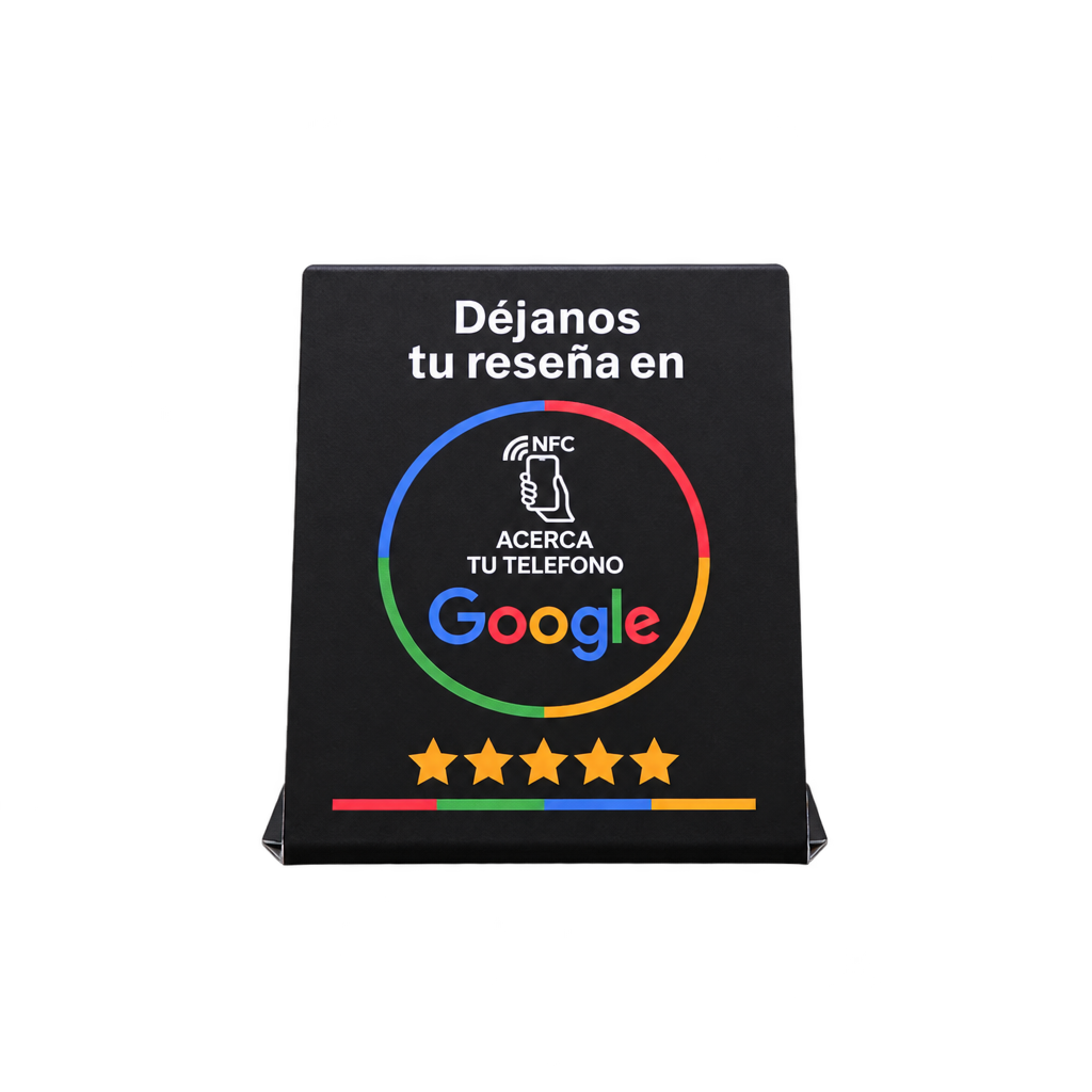 Google Review NFC Stand – English & Spanish