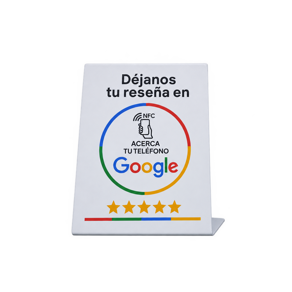Google Review NFC Stand – English & Spanish