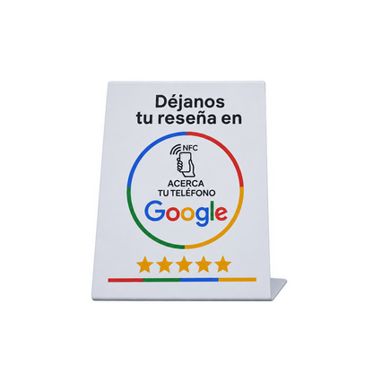 Google Review NFC Stand – English & Spanish